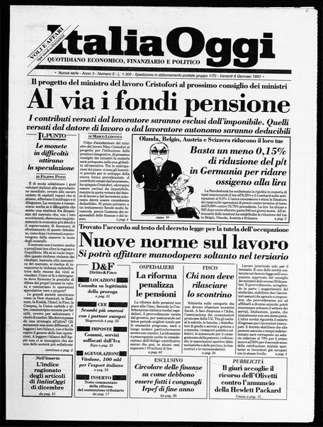 Italia oggi : quotidiano di economia finanza e politica